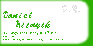 daniel mitnyik business card